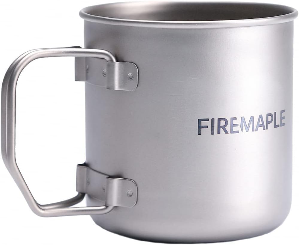 Fire-Maple チタンマグカップ 300ml 63g 超軽量 シングル 直火 キャンプ コップ ULギア