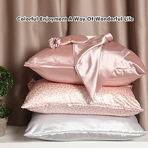 Tatuo TATUO-GVFFI05 2 Pack Satin Pillowcase With Latent Zipper, Adjustable Satin Eye Mask For Sleeping And Satin Volume Scrunchie thumb #6