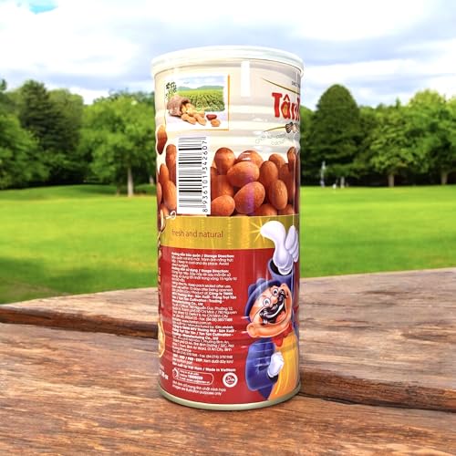 Image of 1 Pack - BBQ Flavour Peanuts - Dau Phong Vi BBQ - 7 oz per Can