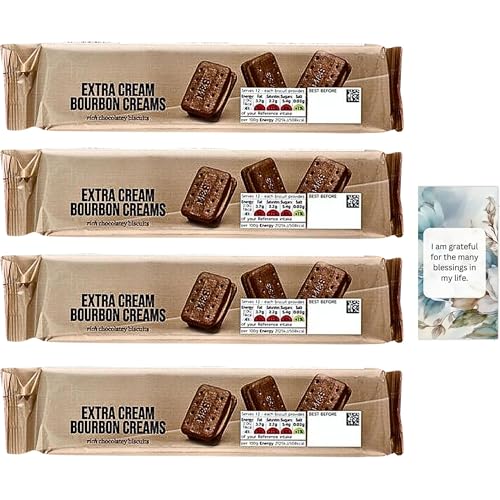 M&S Extra Cream Bourbon Cream Chocolate Biscuits Hamper Bundle (4 Pack) All Occasion By Oerich Gift