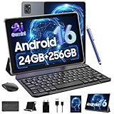 Tablet 10 Inch,Android 16 AI Tablets,24GB +256GB/2TB,FHD Gaming Tablet With Pen and Keyboard Kits,5G WiFi,Octa-Core,8MP AI Camera,Widevine L1+Stereo Speaker,GPS,Fast Charge
