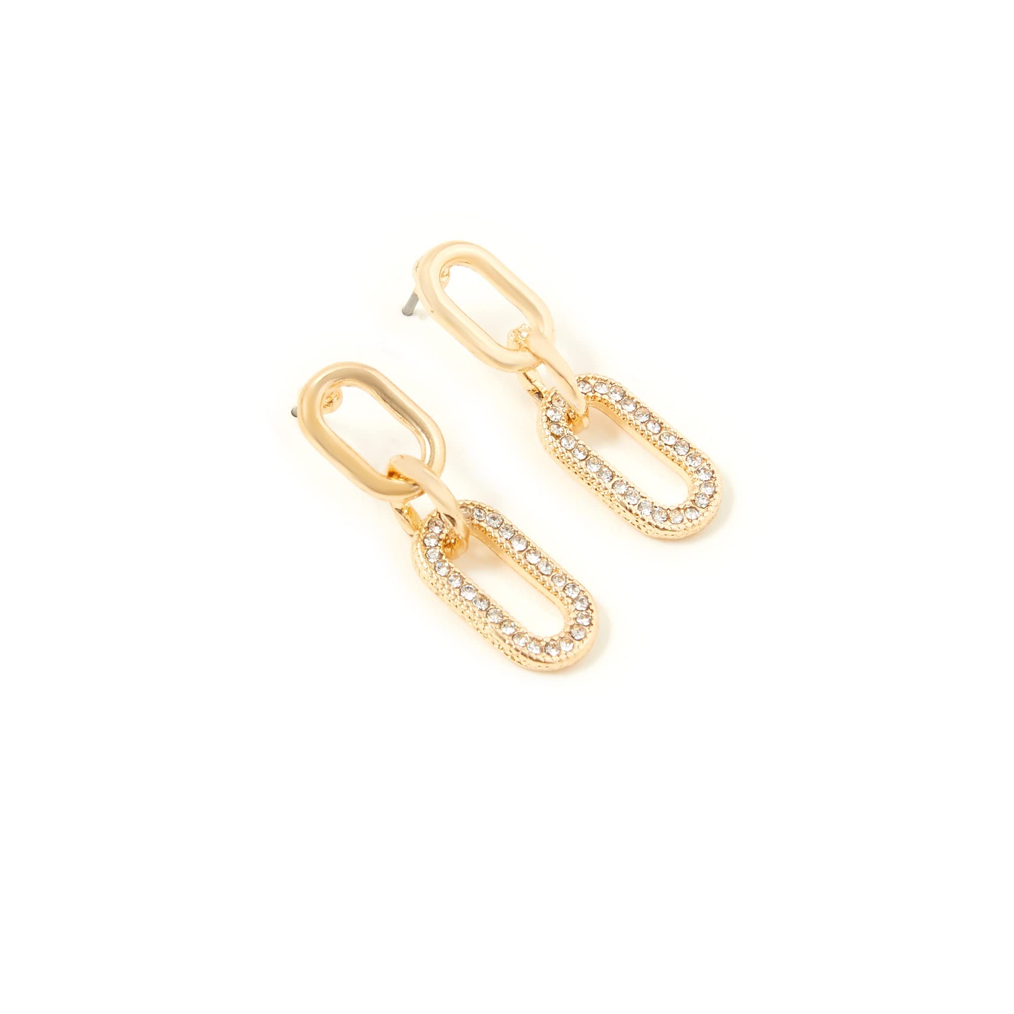 AccessorizeLondon Women's Blue Harvest Pave Chain Drop Earring