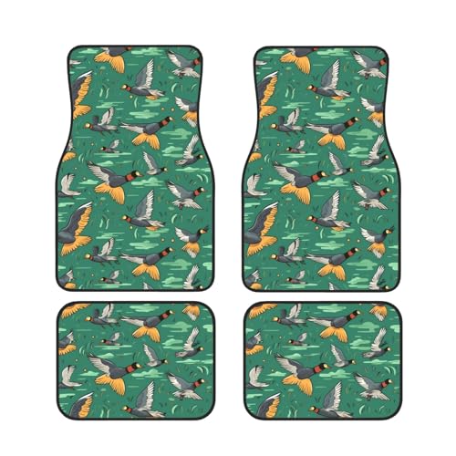 Tapis de sol voiture camionnette SUV lot de 4 tapis universels robustes