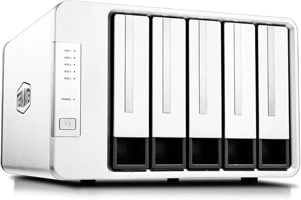 TERRAMASTER D5-310 HDD Enclosure 5Bay - Hardware Raid Supports RAID 5, 0, 1, 10, Single, USB 3.1 Type-C Direct Attached Storage Backup Software Included (Diskless)
