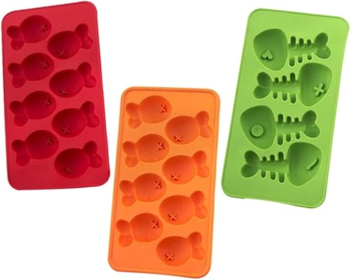 Fondant Craft - Bandeja de cubitos de hielo para hacer cubitos de hielo para hacer cubitos de hielo, bandejas de silicona para cubitos de hielo de