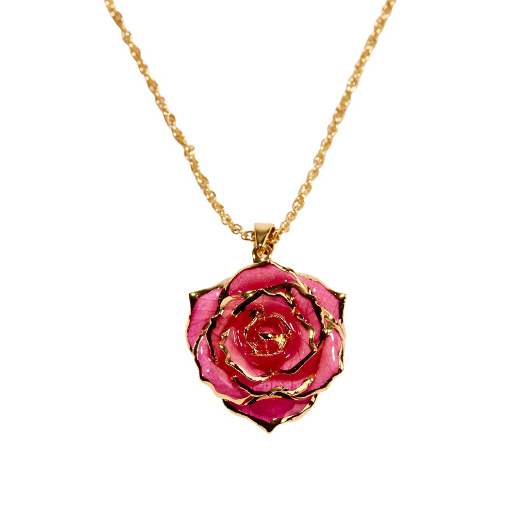 Eternal Rose Eternal Necklace 24k Gold Dipped Forever Rose Necklace