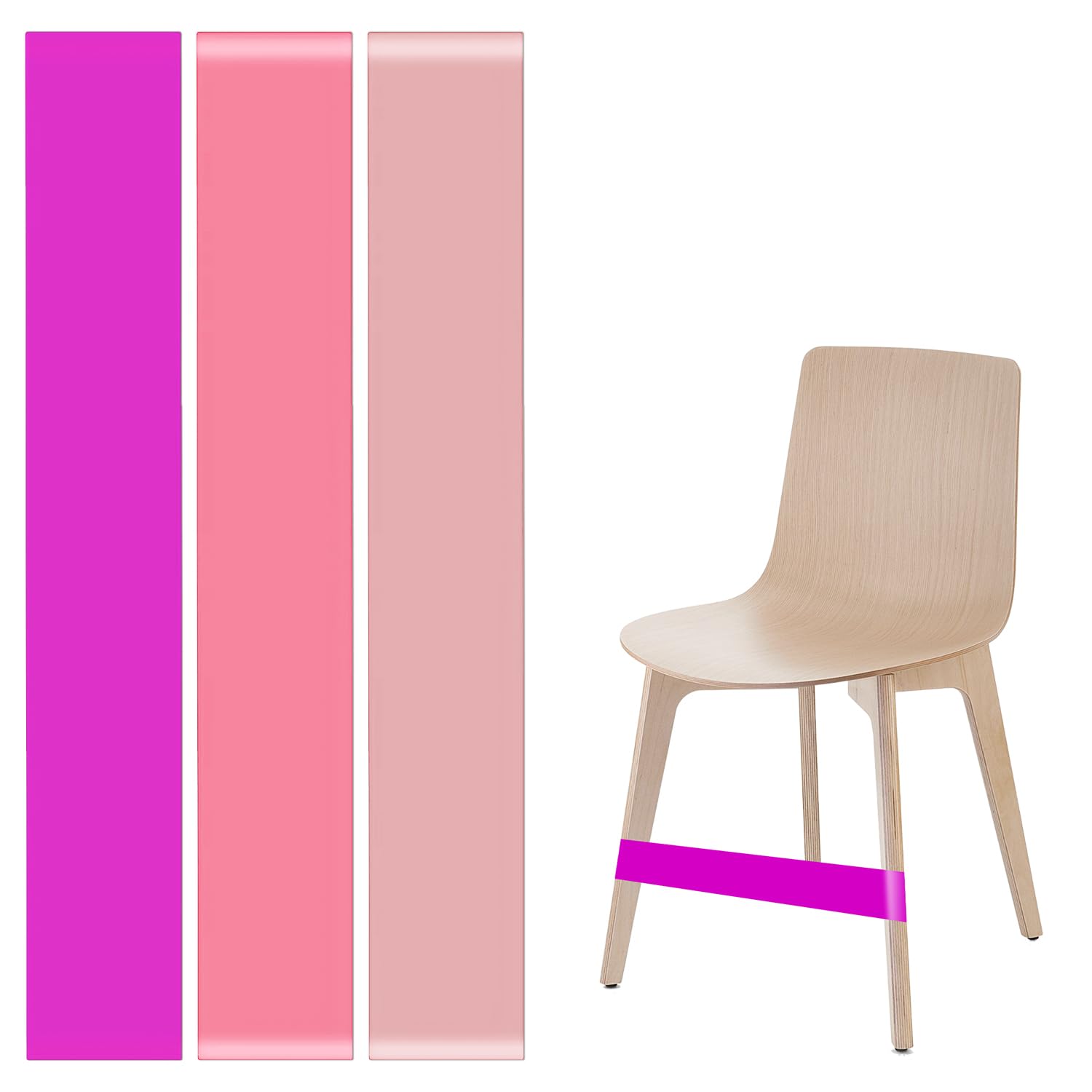 3 Pcs Chair Bands ADHD Aids, Chair Bands for Sensory Chair ADHD Wobble Cushion Fitness Resistance Band Chair Band with Fidgety Feet Sensory ADHD Autism Hyperactivity(0.4, 0.6, 0.8 mm Pink Series) โ image 1