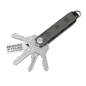 QUIETCARRY チタン　キーオーガナイザー The Shorty G2 Key Organizer (BL) - Titanium - Quiet Carry