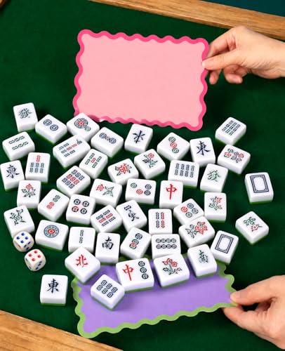 Set 8 cartas para mezclar y leer Mahjong miniatura 4