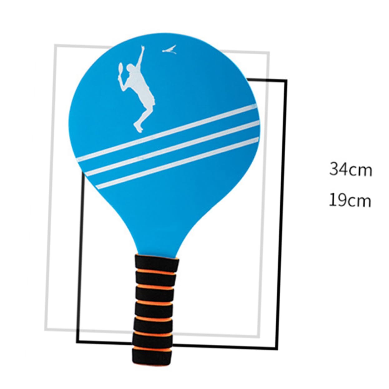 GRIRIW 1Set Beach Ball Racket Set Creative Wooden Badminton Paddle with Rackets Random Style Balls Fun Outdoor Game for Beach Backyard Play