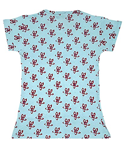 Image of indi weaves Girls Printed Cotton Half Sleeves Tshirts (Pack of 3)