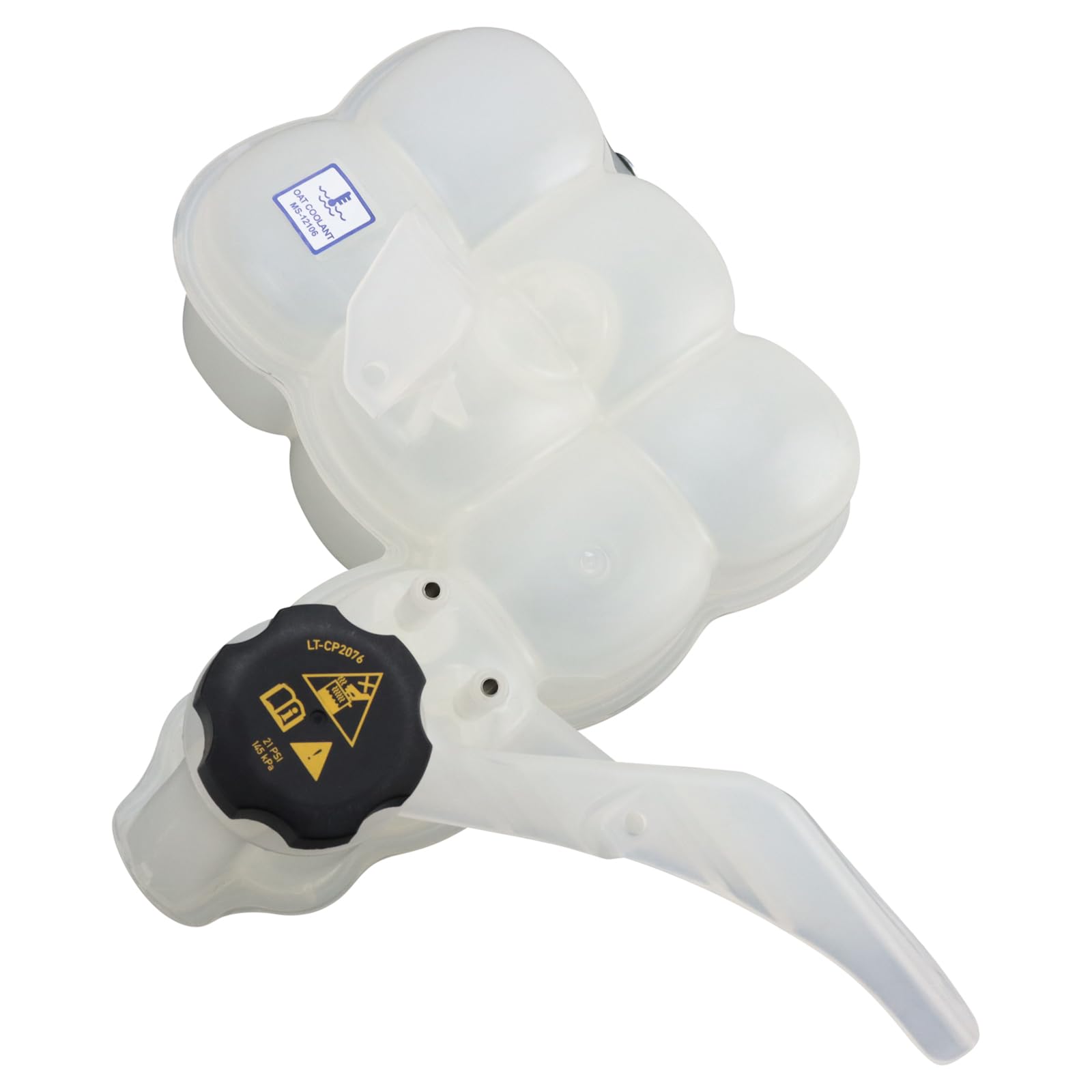 TRQ Radiator Coolant Reservoir Expansion Tank Overflow Bottle Compatible with 2013-2018 Ram 2500 3500 4500 5500 CH3014190