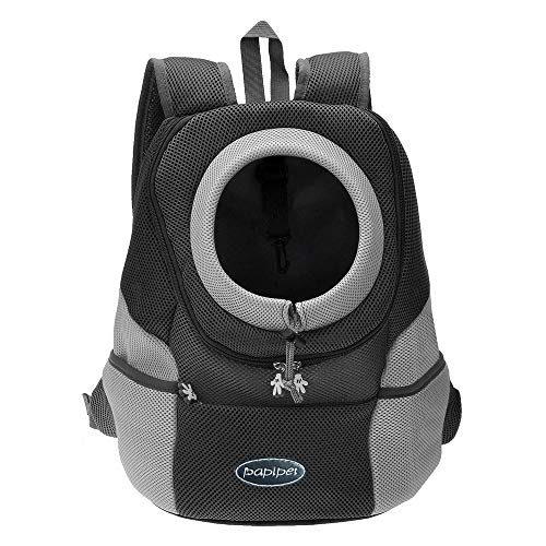 papipet Pet Dog Carrier Backpacks, Puppy Hike Travel Front Pack with Breathable Head Out Backpack Carriers for Small… - Image 7