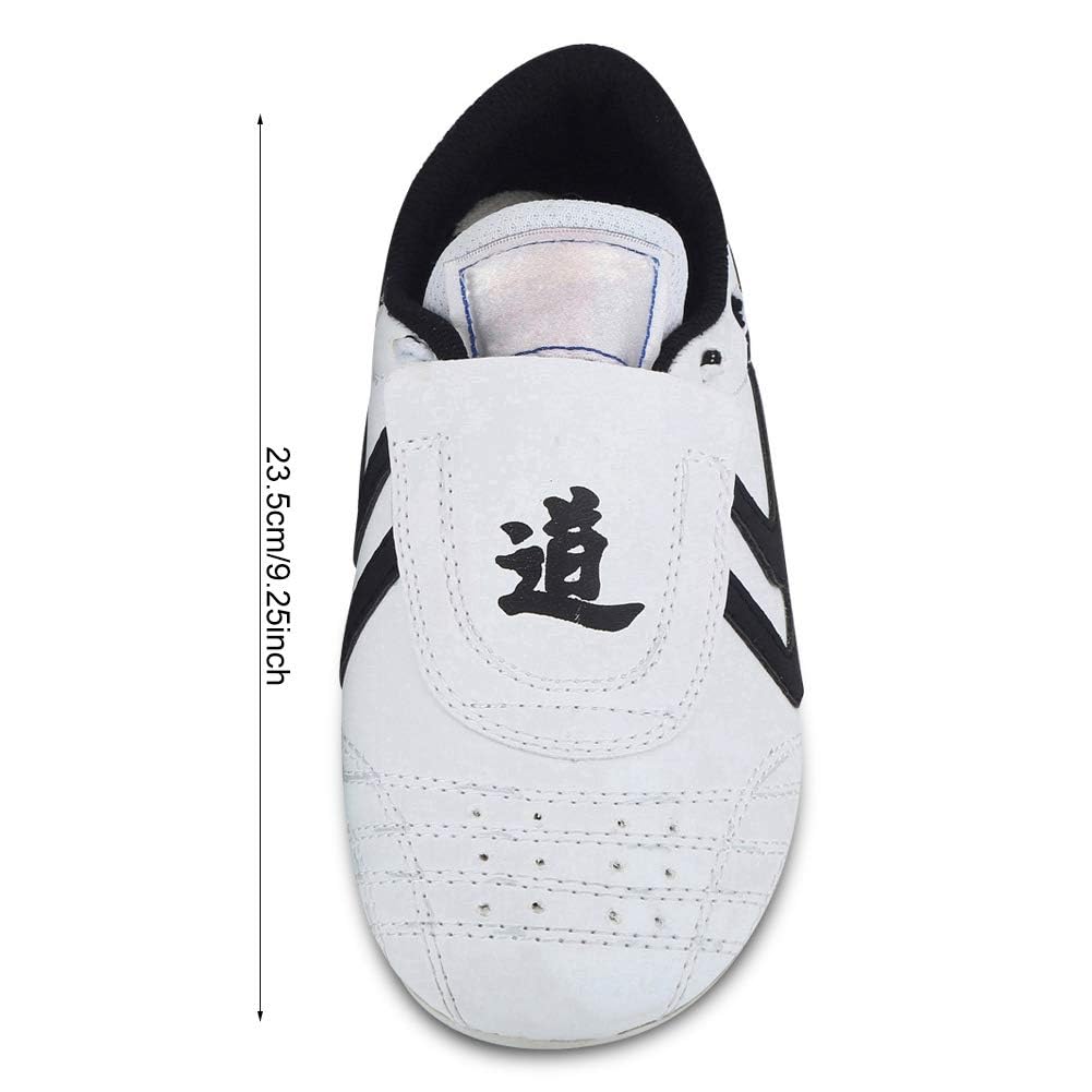 VGEBY Zapatillas de Taekwondo Antideslizantes Zapatos de Artes Marciales para Adultos y Niños, Unisex, Talla 28-45, Blanco