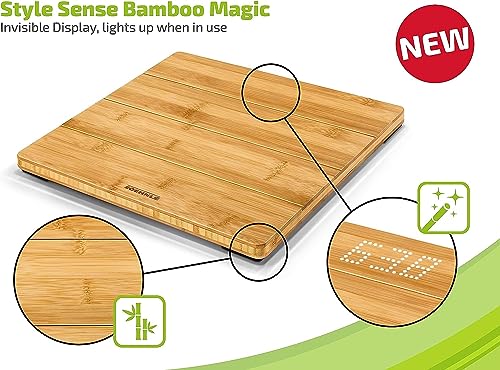 Soehnle Personenwaage Style Sense Bamboo Magic mit unsichtbarem Display