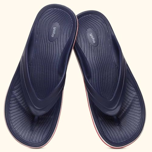 Image of YOHO Grip Orthopedic Slippers for Men | Waterproof Monsoon Footwear | Footpharma Footbed & TripleDense Foam | Anti-Skid Chappals