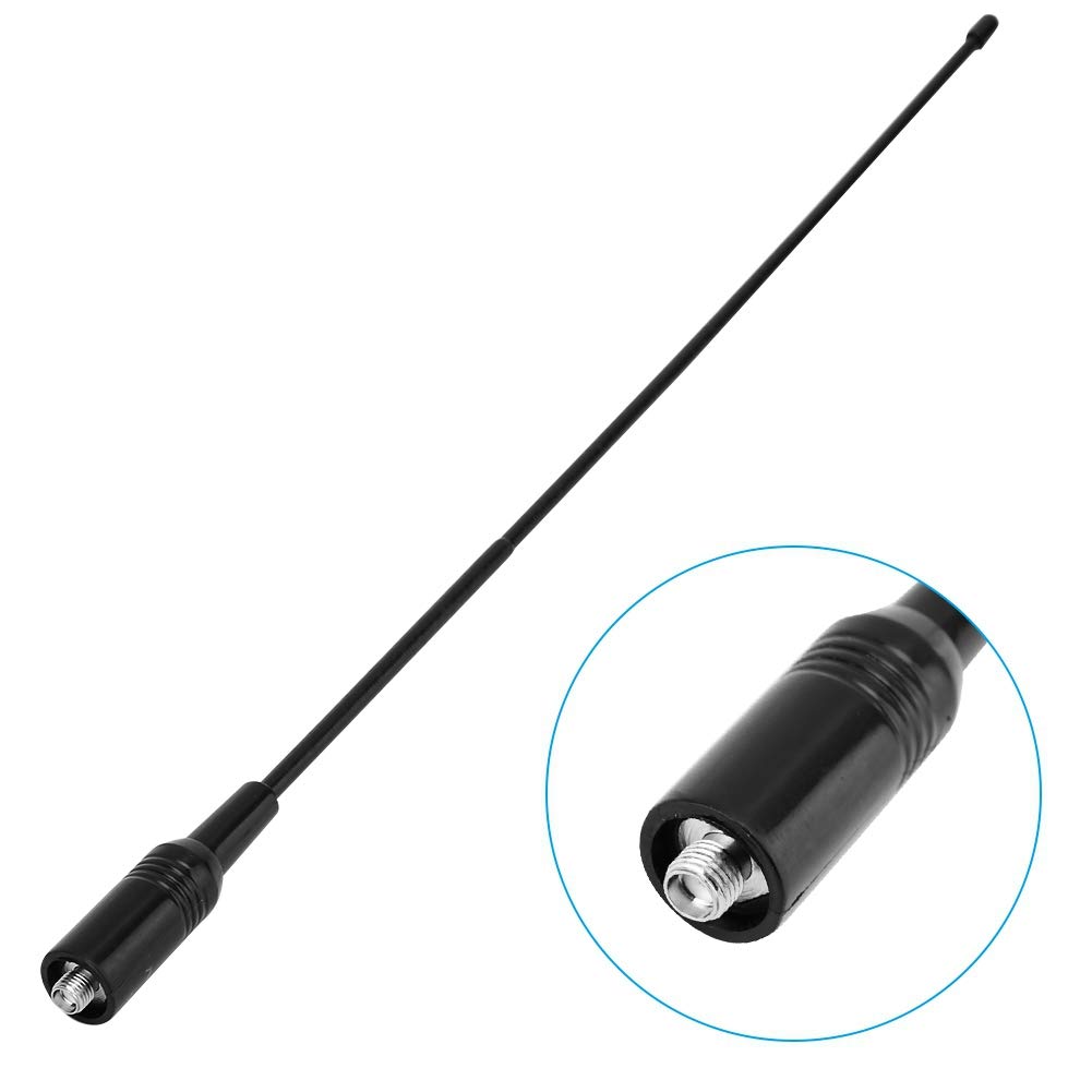 Antena SMA, dwuzakresowa antena VHF/UHF żeńska SMA o wysokim wzmocnieniu kompatybilna z dwukierunkowym radiem UV5R UV5RA.