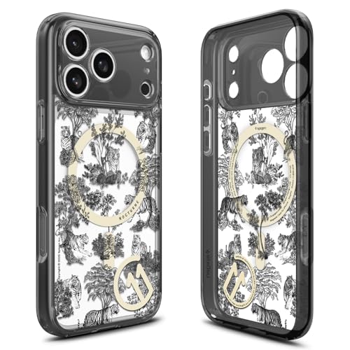 Image of Spigen Ultra Hybrid MagFit Back Cover Case for iPhone 17 Pro Max, c11 Collection, MagSafe Compatible, Camera Control Covered, 3D Effect with Hexa-Layer Print - PC+TPU | Nocturne