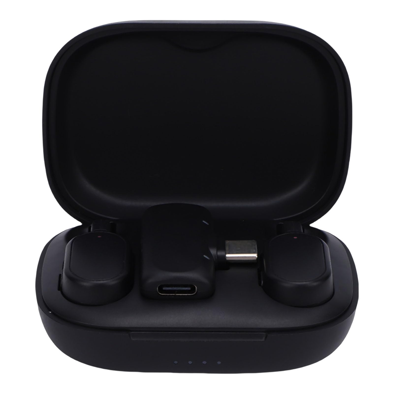 Micrófono Inalámbrico Dual 48KHz 24Bit AI Micrófono con Cancelación de Ruido con 130dB SPL 80dB SNR para Transmisión en Vivo Podcast de Entrevistas