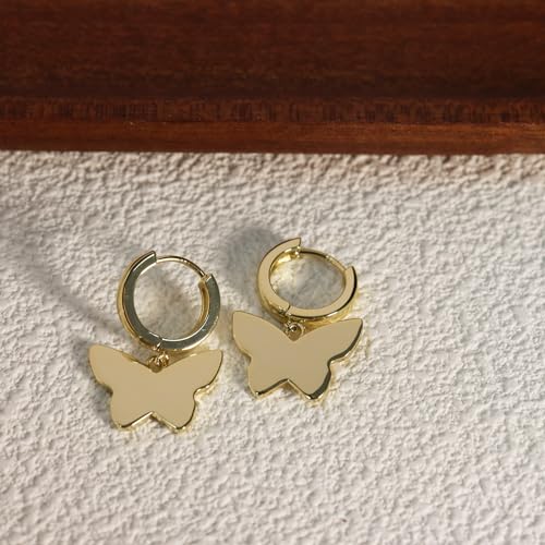 ToHeart 14K Butterfly Earrings for Womens Lightweight Minimalist Gold Butterfly Earrings for Womens Handpicked Gifts Bff Birthday3