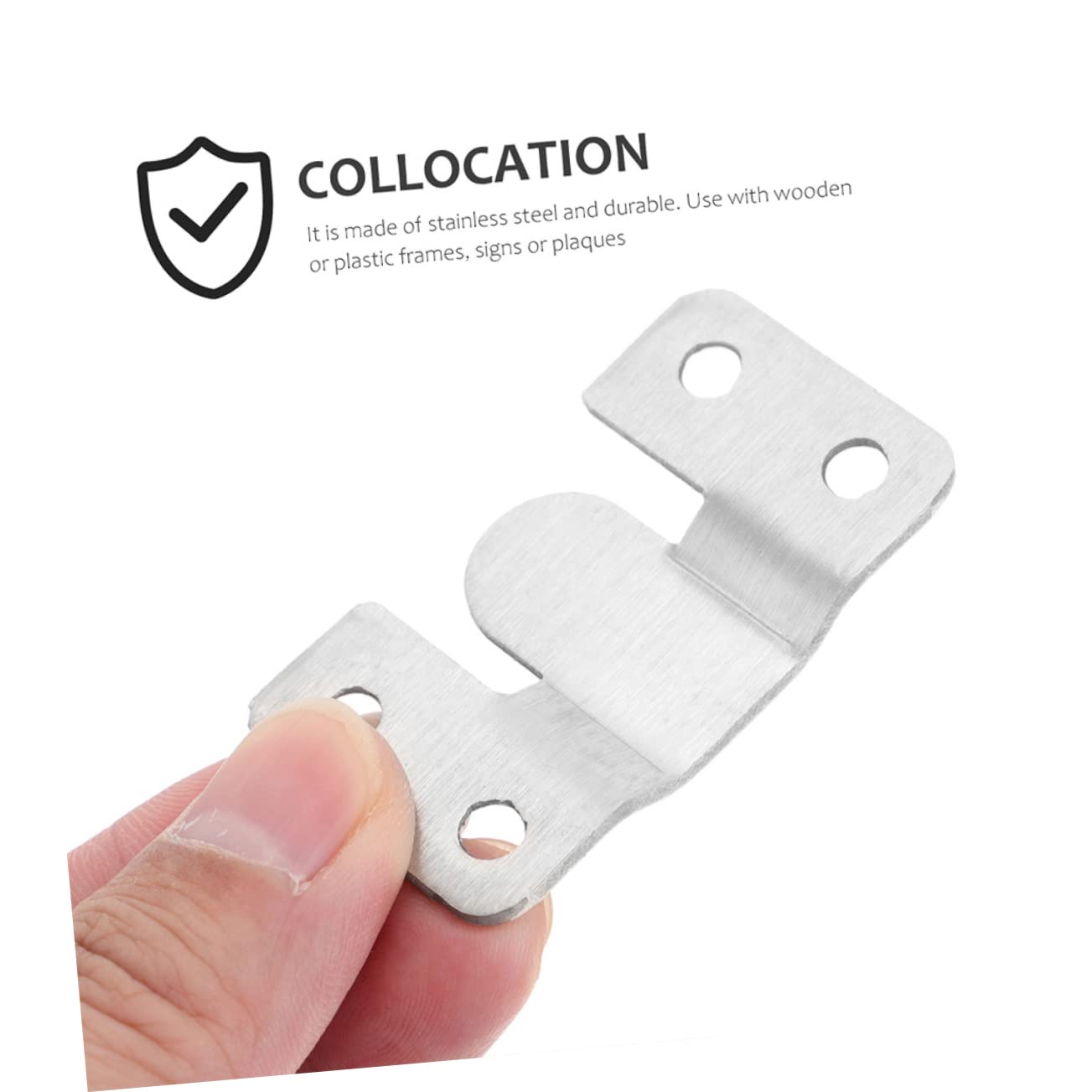 16pares Soporte De Colgar Para Cuadros y Marcos De Fotos Ganchos Interconectables Resistente y Duradero Para Espejos Salones Baños y Oficinas