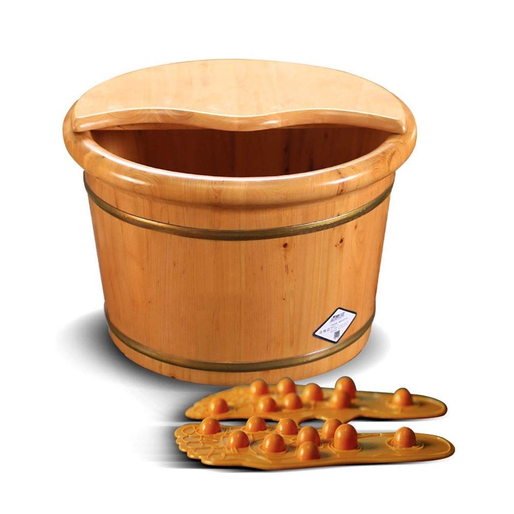 Secchio per pediluvio in legno Secchio in legno per pedicure, vasca idromassaggio per pediluvio, vaschetta per pediluvio per adulti, secchio per immersione dei piedi, vasca per pediluvio per ammollo