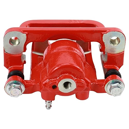 Image of TRQ Rear Right Brake Caliper w /Bracket Performance Red Passenger Side | For 2007-2012 Nissan Altima 2007-2008 Maxima