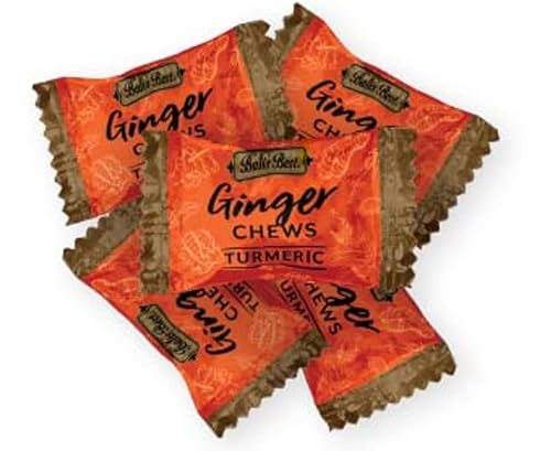 Bali's Best Ginger Chews - Soothing Turmeric Flavor (2.2 Lb Bulk Bag) 100% Real Ginger, Sweet Spicy Chewy Ginger Candies, Great Snacks For Sharing And Gift Baskets #TOP6