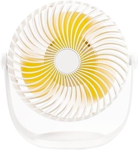 Miniatura 1 de ANIIC Ventilador de mano Ventilador de mesa Ventilador de escritorio recargable Ventilador de refrigeración Ventilador de rotación de 180 para