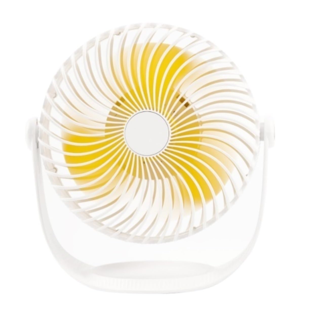 Ventilateur rechargeable avec bloc de refroidissement et flux d'air à 180°
