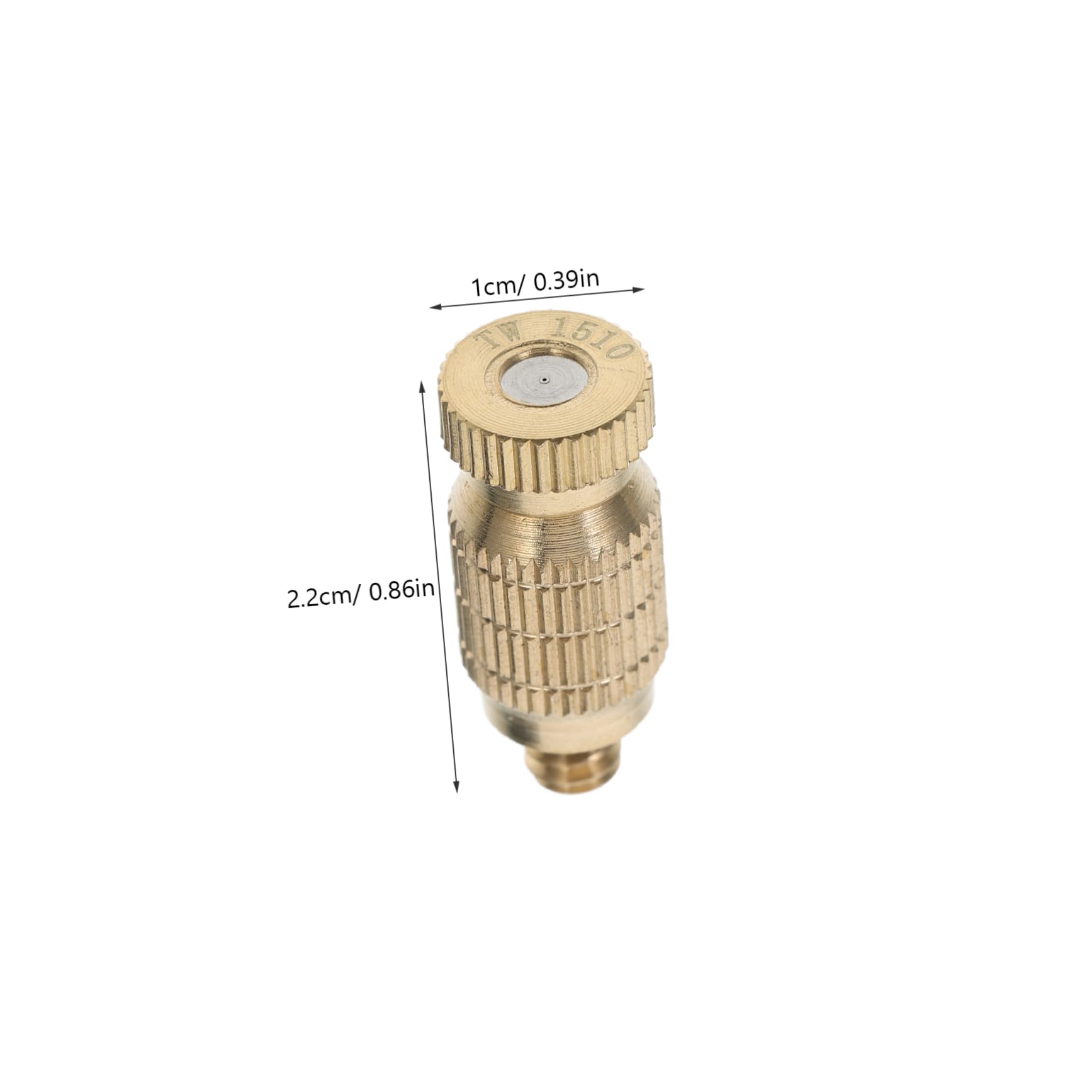 balacoo 10pcs Brass Misting Nozzles High Pressure Spray Nozzle Kit for Outdoor Misting System