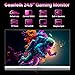 Gawfolk 24,5 Zoll Gaming Monitor mit Lautsprechern, 200 Hz PC Bildschirm FHD 1080P Rahmenlose Computermonitore, DisplayPort, HDMI, Augenpflege