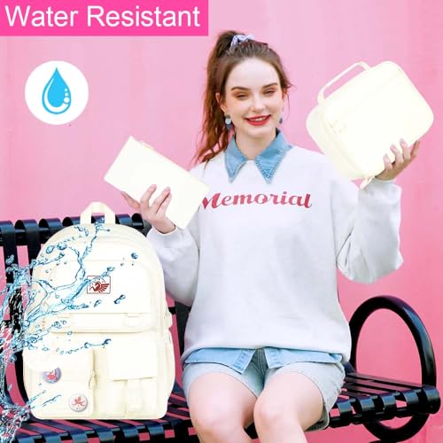 CCJPX Girls Backpack, 16 inch School Laptop Bag College Bookbag, Anti Theft Daypack for Teens Girls Students Women2