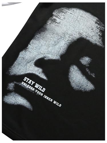 Image of VIPWOLF Men's Number Graphic Long Sleeve Jersey Shirts Oversized Y2K Round Neck 2 in 1 T-Shirts Streetwear Top