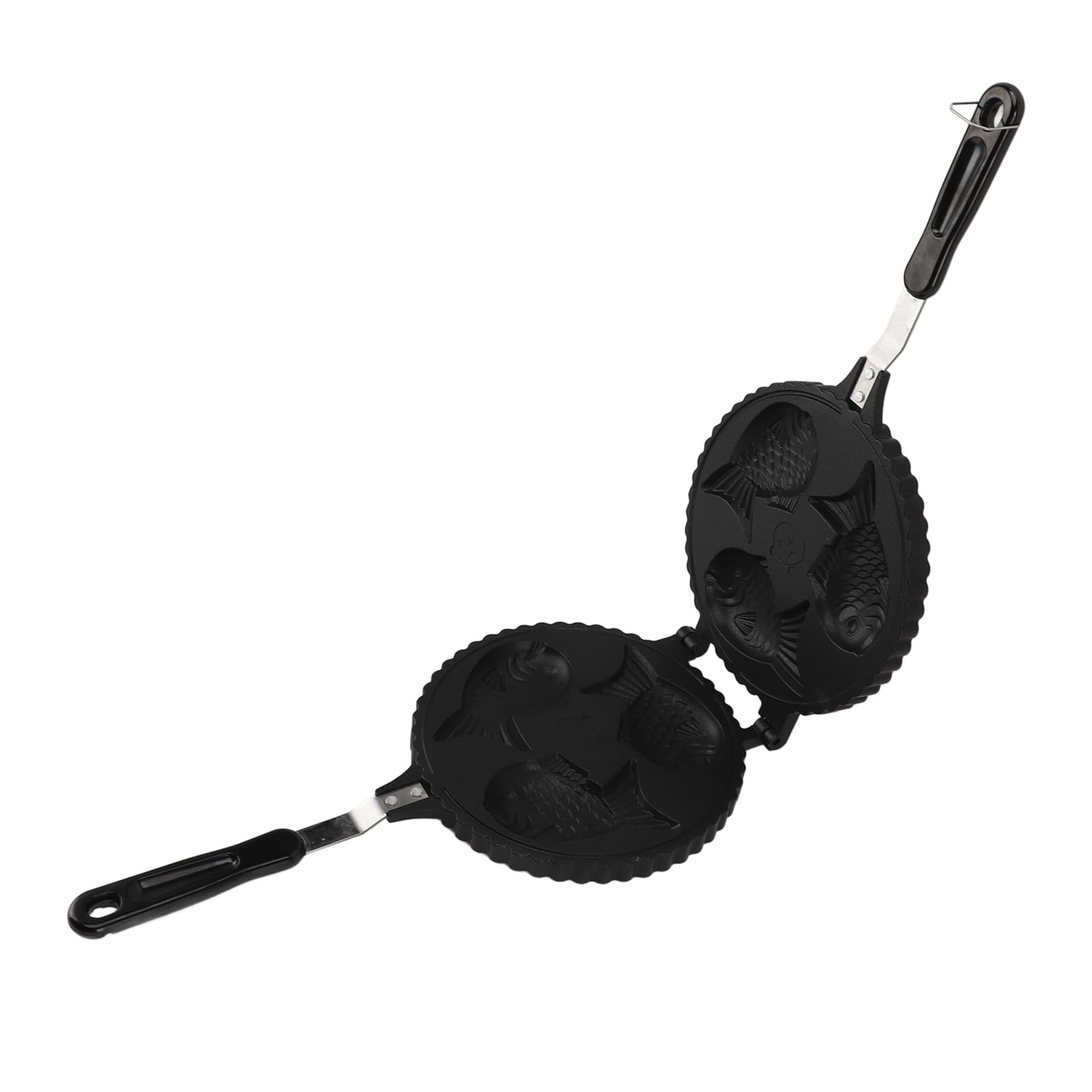 NDNCZDHC Fish Waffle Maker Pan, Non stick Fish Shaped Waffle Maker, Heating Double Sided Taiyaki Pan, Takoyaki Maker for Fish Cake