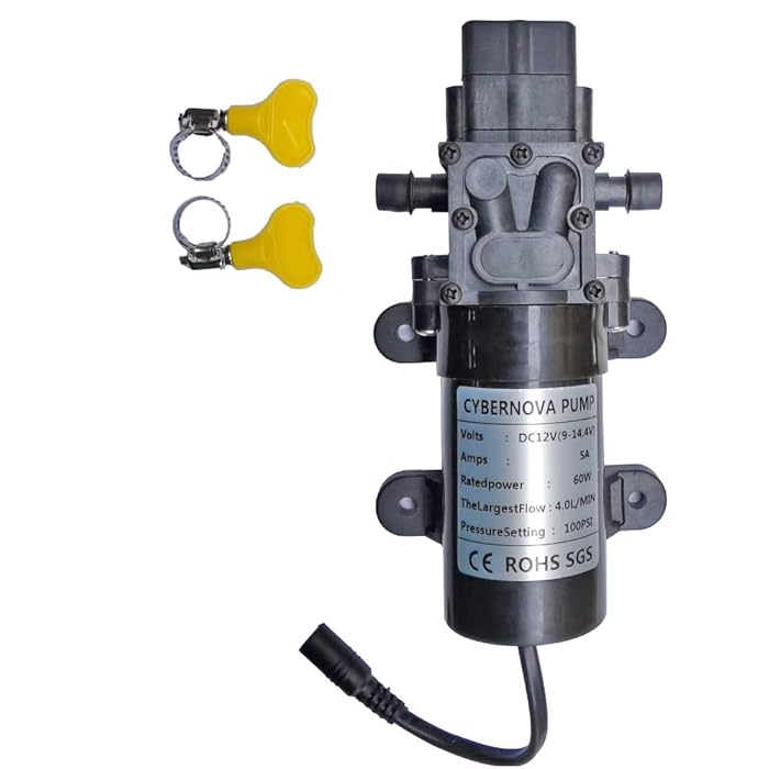 Buy CYBERNOVA DC12V 100 PSI 4L/m High Pressure Diaphragm Automatic