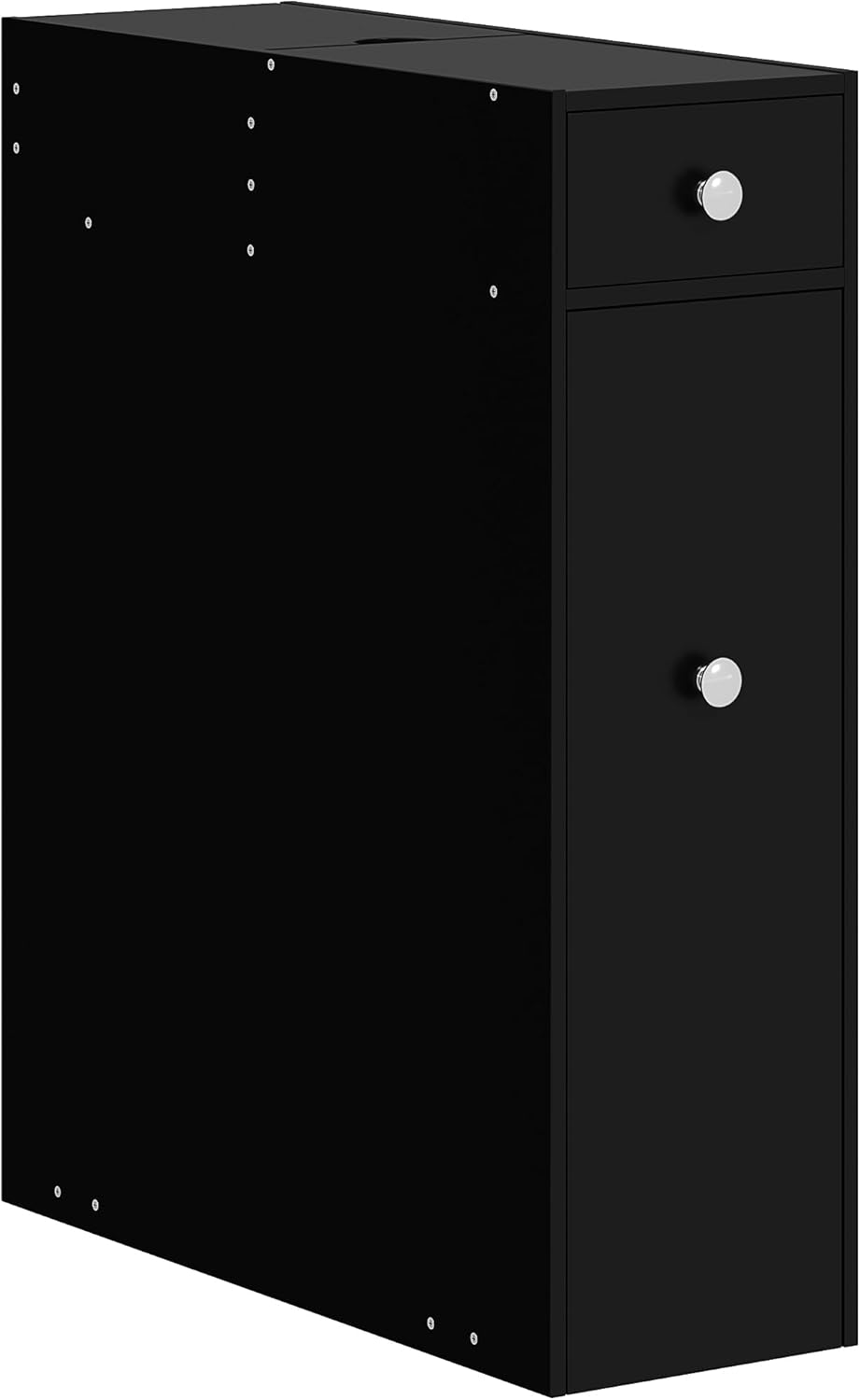 HOMCOM Small Bathroom Storage Cabinet, Space Saving Toilet Paper ...