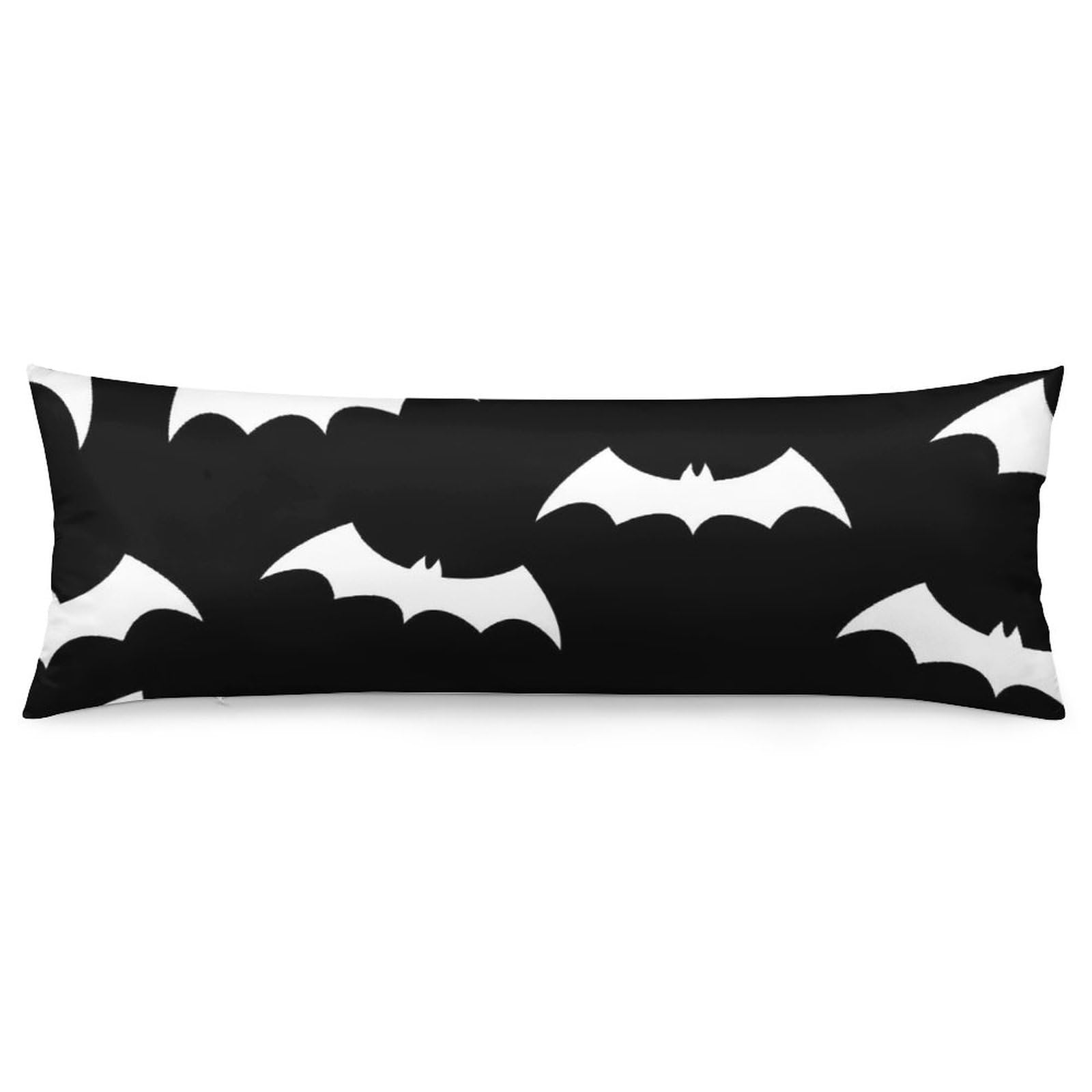 MEIKKO Body Pillow Cover Soft Bat Pillowcases with Zipper 20X54 Inch Long Pillow Protector Full Body Pillow Case Covers for Bed,Couch,Home Gifts.