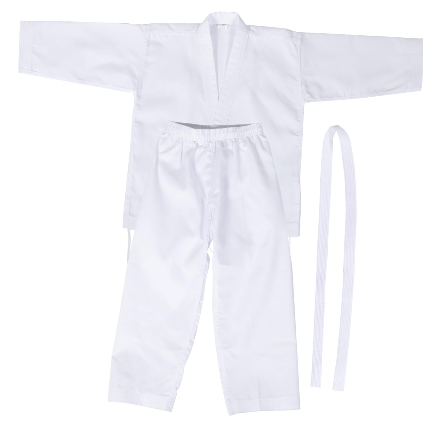 TOGEVAL 1set Professional Karate Costume for Adults Teens Lightweight Breathable Uniform Comfortable Fit for Training and Sports Activities and Quick Drying Karate Pants