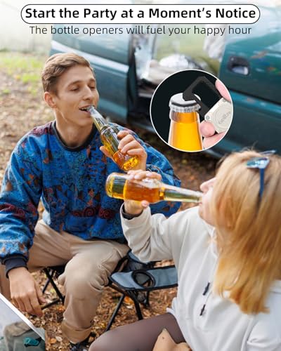 Image of ExtreLife Keychain, Works with Apple Find My, Bottle Opener, Carabiner Car Key Chains with Gps Tracker