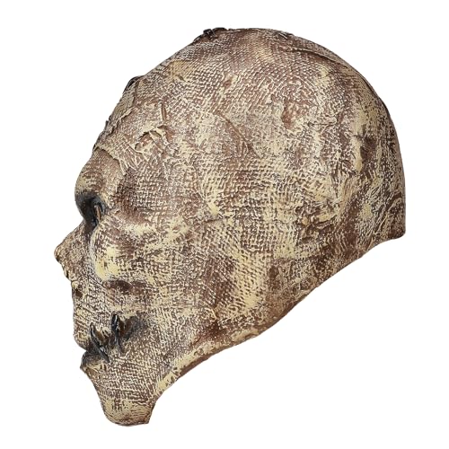 Xinxiaomeng Horror Skull Mask Halloween Burlap Skull Mask Scary Ghostface Mask Halloween Costume Carnival Latex Props thumb #6