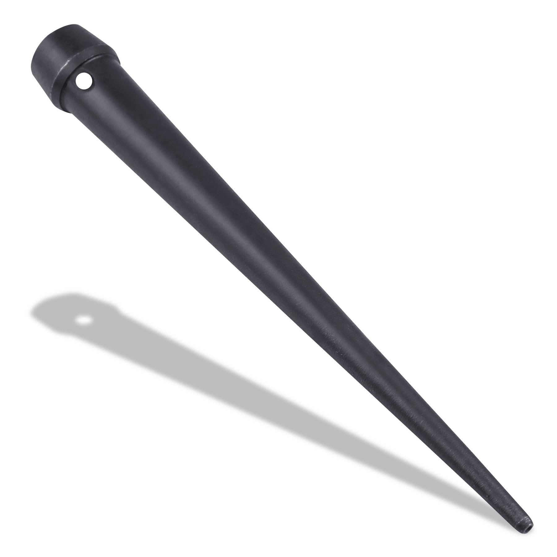 Pasador de cabeza ancha, 1-1/16 pulgadas, acero con acabado negro y agujero para colgar