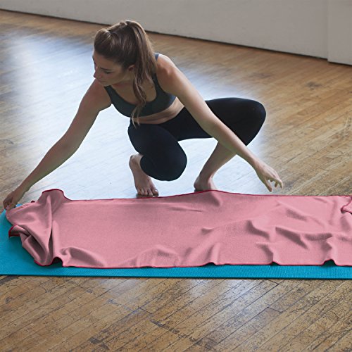 Yoga Towel Classic - 100% Microfiber Yoga Mat Towels - Without Silicone Backing - Absorbent - Thin - Lightweight - Durable - Multiple Sizes and Colors - 24" x 72" - Thumbnail 7