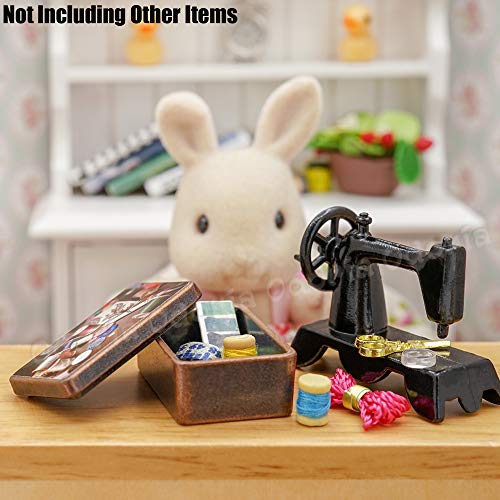 Odoria 1/12 Miniatur Nähkästchen Puppenhaus Nähzimmer Zubehör – Bild 8