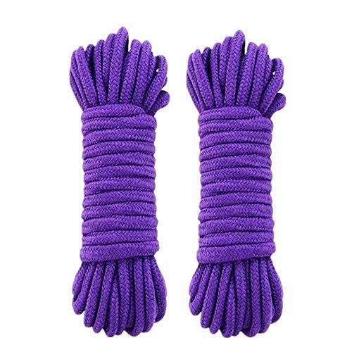 SUMMERWY Soft Rope Cord, 2Pcs 10 M/33 Feet 8 MM All Purpose Cotton