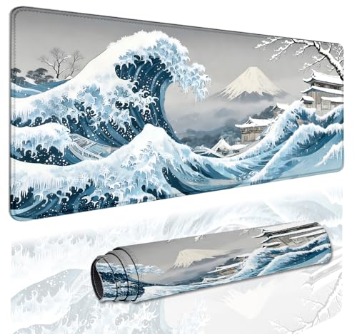 Tapis de souris de jeu étendu pour éviter les glissements de clavier sur bureau