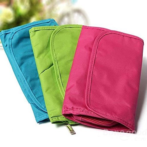 Sevia Hanging Toiletry Travel Bag Portable Collapsible Travel Storage Pouch Waterproof Wash Bag for Women and Men - Compact Makeup Organizer for Cosmetics, Makeup, Jewelry, Shaving Tools with Hook 3