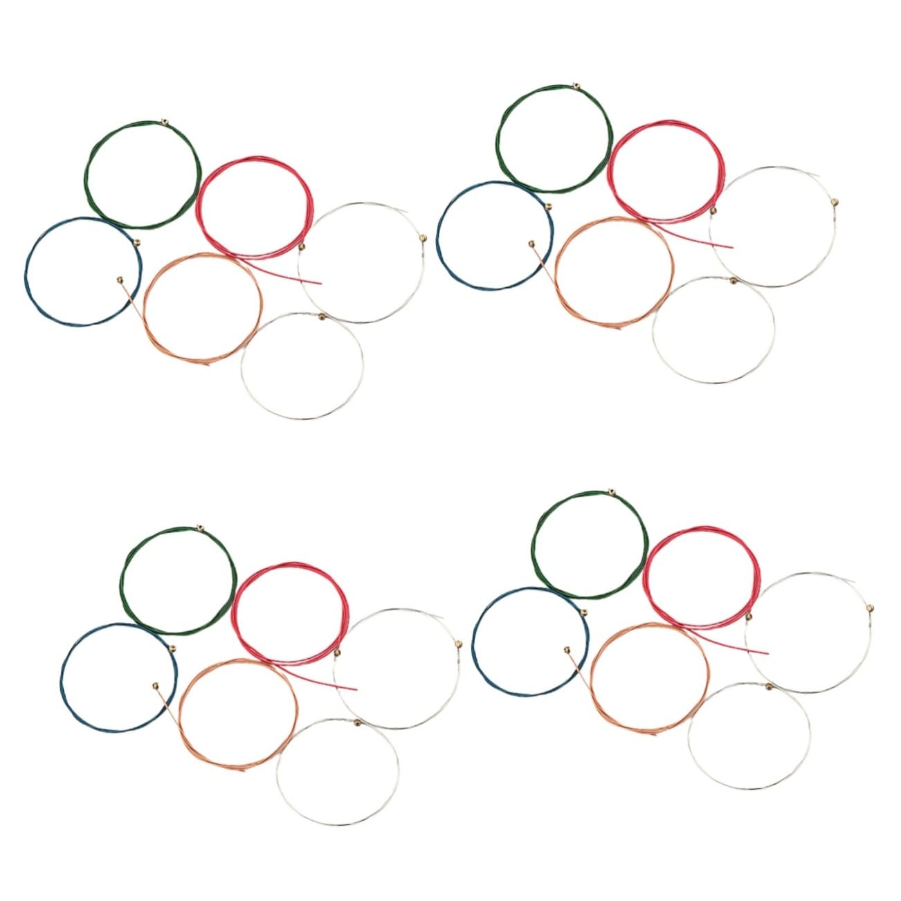 BESTonZON 24pezzi Corde Per Chitarra Folk Acciaio Di Sostituzione Per Strumenti Musicali Suono Eccezionale e Tensione Standard Accessori Per Amanti Della Musica
