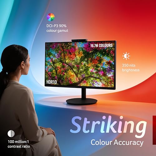 Image of Acer Smartchoice CB272U D6 27 Inch WQHD 2560x1440 IPS Professional Monitor, 120Hz, 1ms VRB, 5MP Webcam, HDR10, DCI-P3 90%, Delta E<1 Colour Accuracy, Ergo Stand, PIP /PBP, AdaptiveSync, Speakers