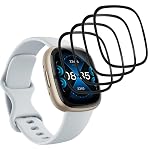 Camokia – Camokia 4 Stück Dünne Weiche TPU Schutzfolie für Fitbit Sens